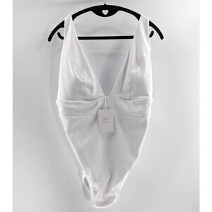 Andie Swim White Ribbed One Piece Swimsuit Sardinia